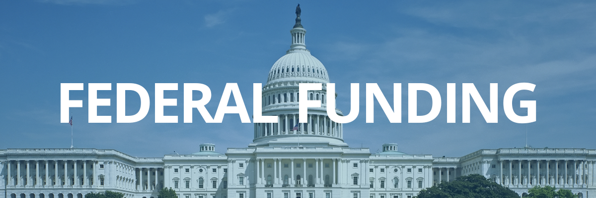 Federal funding banner